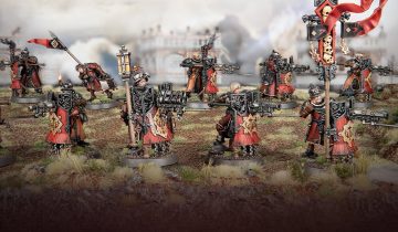 Freeguild Fusiliers  беруть на приціл і стріляють у ворогів Сіґмара