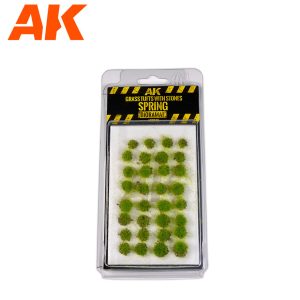 Grass Tufts With Stones Spring