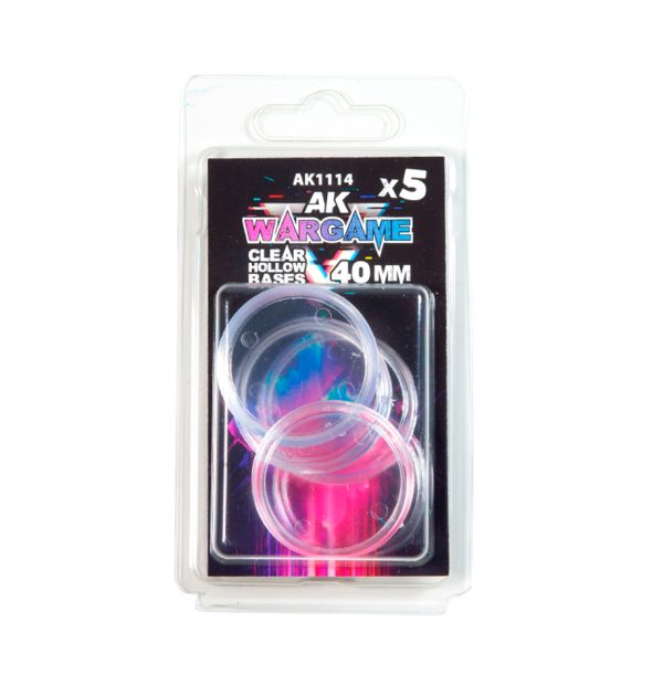 Clear Hollow Bases 40mm