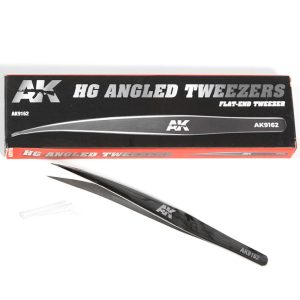 HG Angled Tweezers 02 Flat End