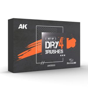 4 Dry Brushes Set