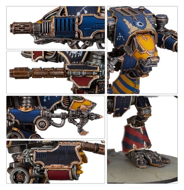 Warhound Titans with Ursus Claws and Melta Lances