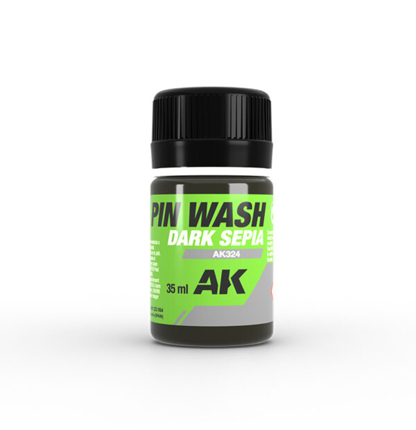 Pin Wash Dark Sepia
