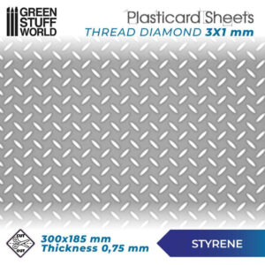 Plasticard: Thread Diamond Textured Sheet