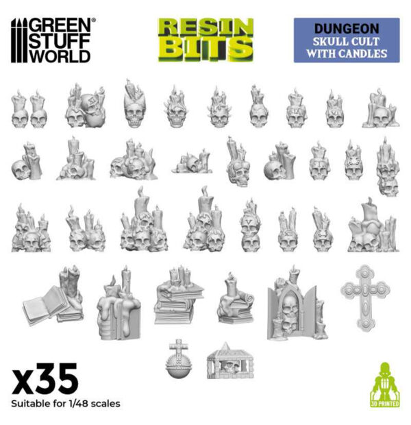 Green Stuff World: Skull Cult with Сandles
