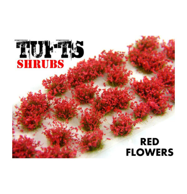 Shrub Tufts: Red Flowers 6mm
