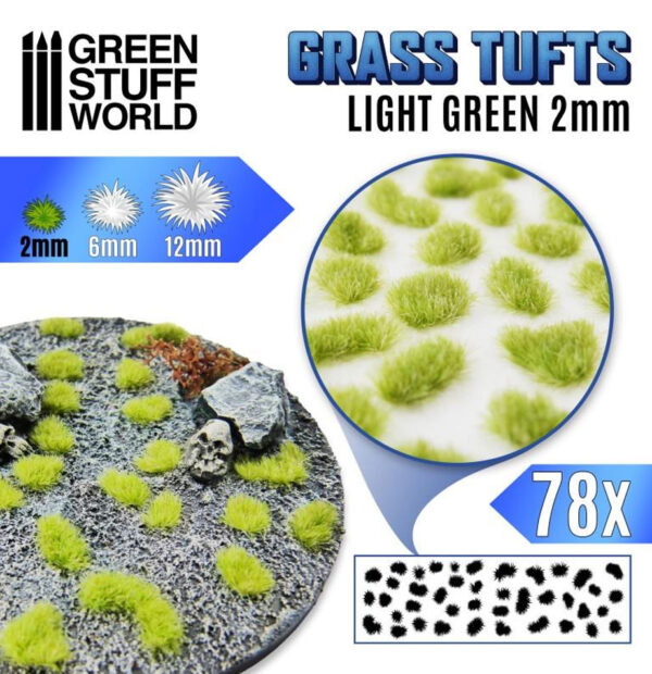 Grass Tufts: Dry Green 2mm