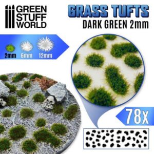Grass Tufts: Dark Green 2mm
