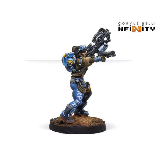 Panoceania: Dr. Priya Harper, Archeo-raider (Plasma Carbine)